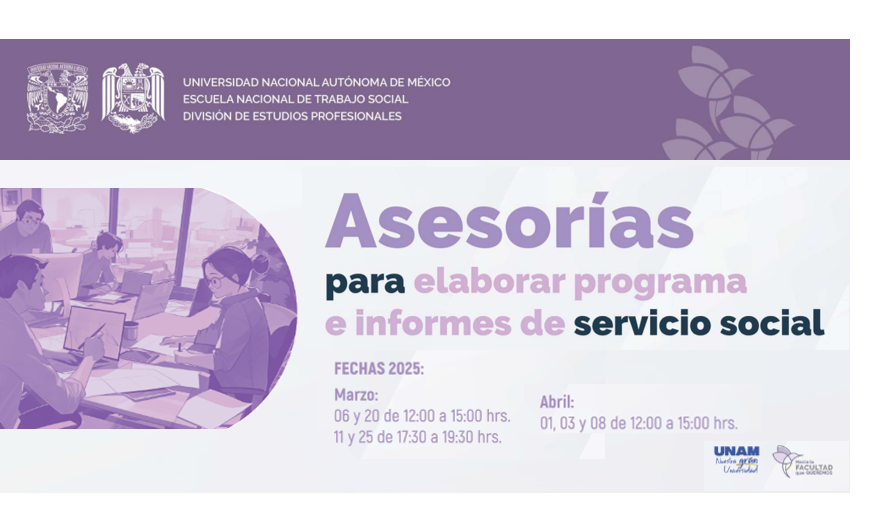 Asesorías programas e informes de servicio social