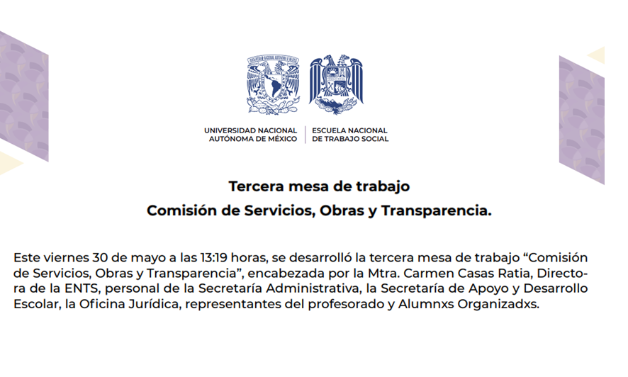 Comunicado Mesa 3